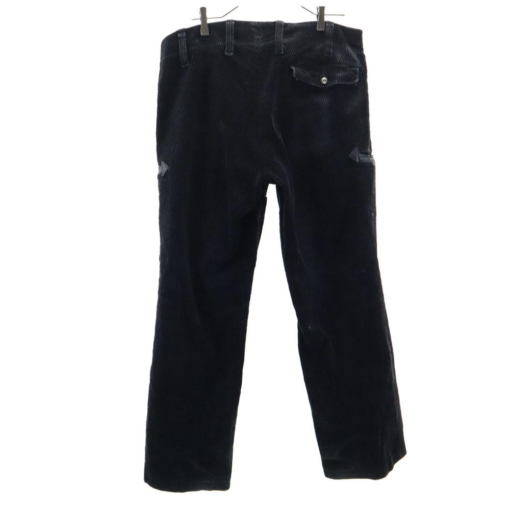 OVERHUES 80s Vintage Euro Work Lumberjack Black Corps Corduroy Pants Men's Used