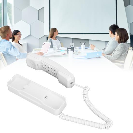 Corded Phone Wall Mountable 1 Handset Corded Telephone for Home Business Hotel Guest Room
