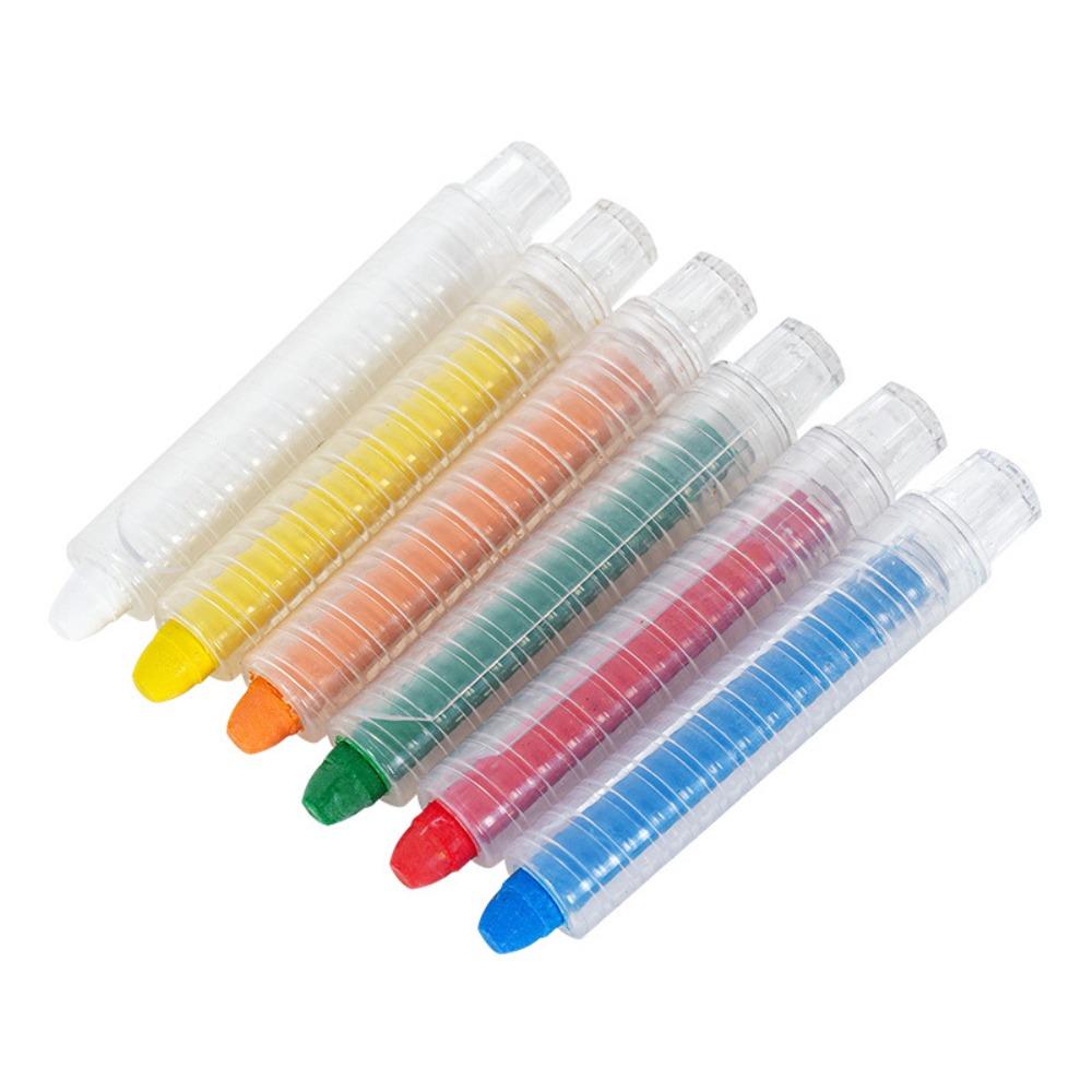 Non-Toxic Drawing Crayons 6/12 Colors Outdoor Art Chalk Creative Washable Chalk  Whiteboard