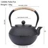 Japanese Cast Iron Tea Teapot Outdoor Kettle with Filter Boiling Water Teapot Kettle for Oolong Kung Fu Puer Tea Kitchen Teaware