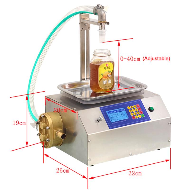 Automatic Dispensing Filling Machine Flow Weighing Type Honey Sesame Sauce Edible Oil Glue Viscous 2-8KG Liquid Filling Machine