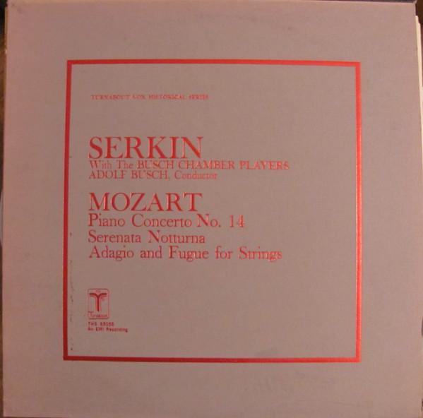 

LP Record RUDOLF SERKIN ADOLF BUSCH BUSCH C Mozart Piano Concerto No. 14Seren THS65058 Turnabout Vox 1976 US Classical Used