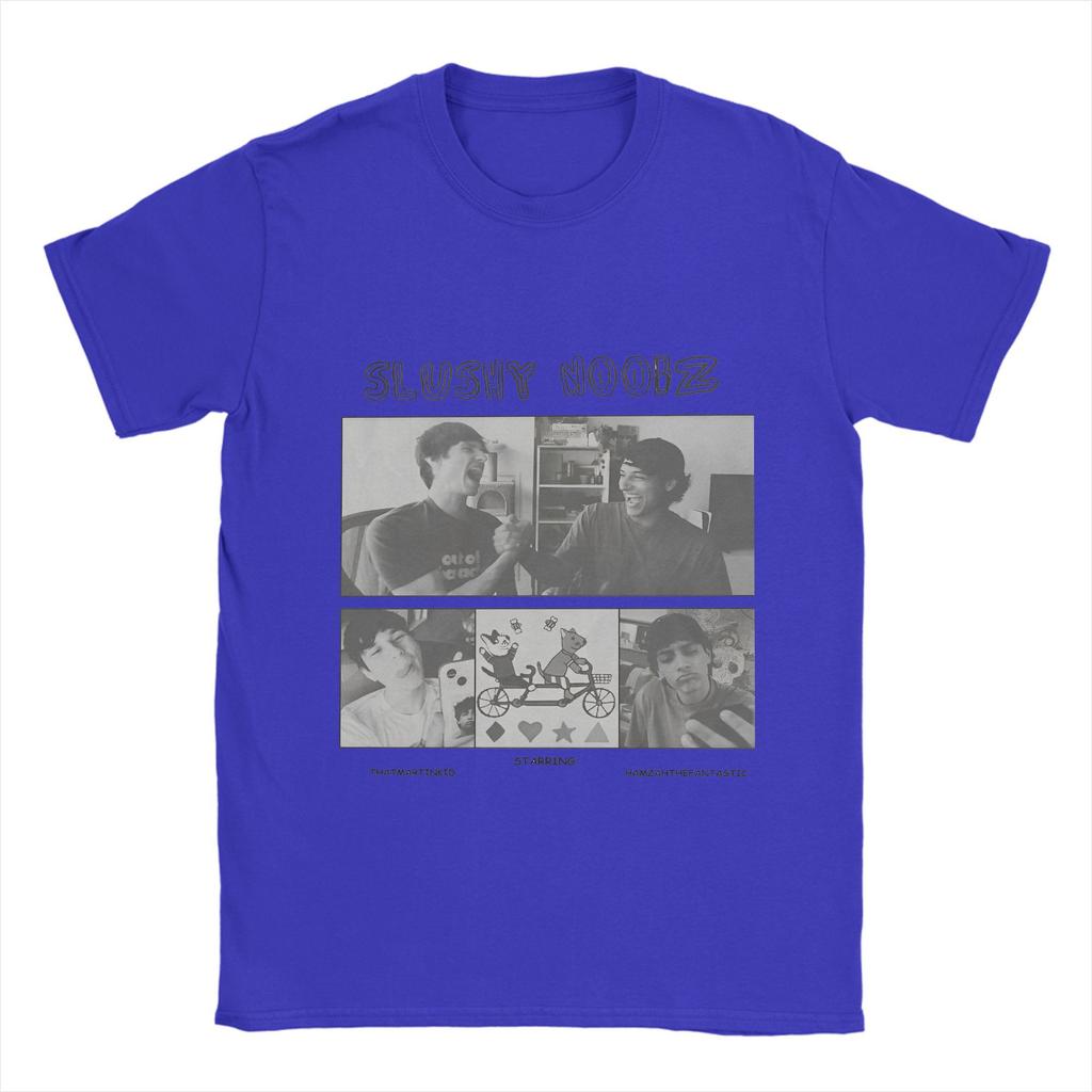 Men SLUSHY NOOBZ T Shirts Funny Poster Pure Cotton Clothes Awesome Short Sleeve Round Neck Tee Shirt Gift Idea T-Shirt