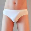 Ice Silk Underwear Low Waist Thongs Men Sexy Briefs Sexy Style Solid Color