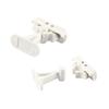 Door Retainer Set, T Shape Door Stop Retaining Catch Holder Set White Nylon for Campers RVs Motorhomes Caravans