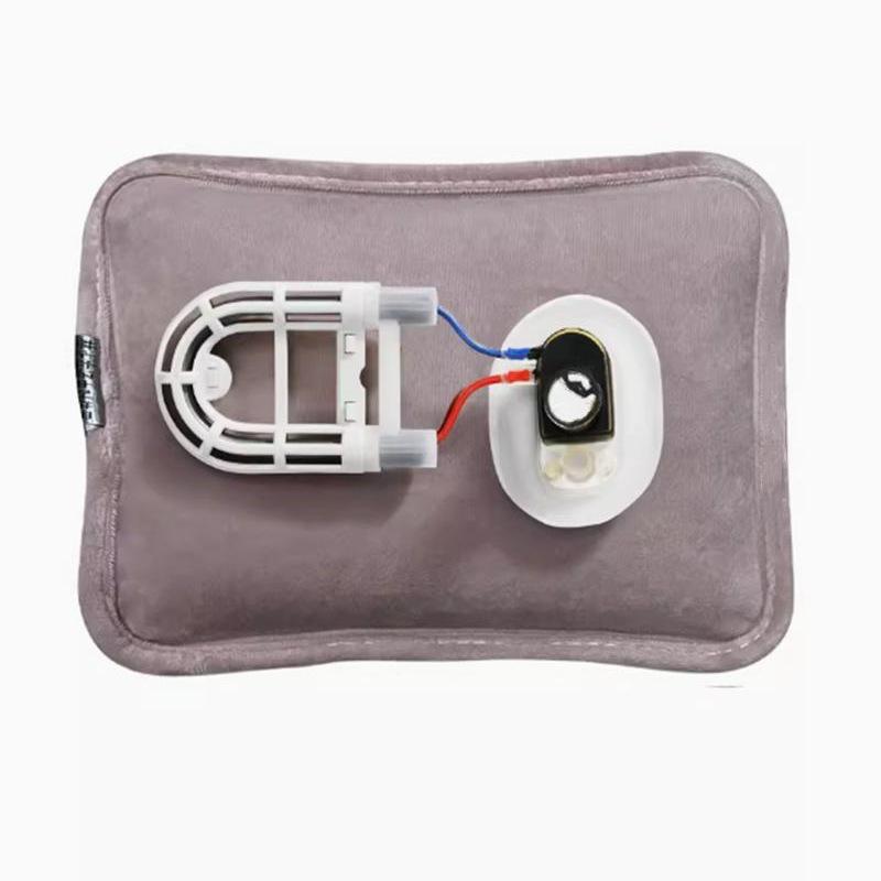 Wiederaufladbarer explosionsgeschützter elektrischer Handwärmer mit Kaninchenfell - Wärmflasche für Winterbettwäsche