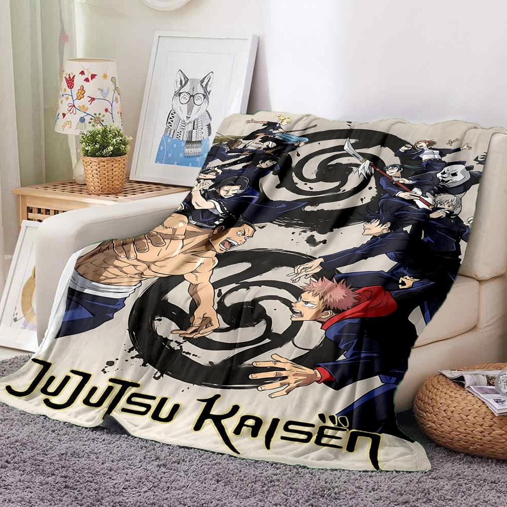 Jujutsu Battle Flannel Blanket Throw Blanket Soft Warm Sofa Bed Camping Car home Decor Unique Christmas Gift C930669