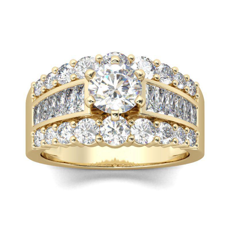 

CAOSHI Luxury Lady Gold Color Wedding Bands Gorgeous Finger Accessories with Dazzling Zirconia Noble Party Zircon for Women 6