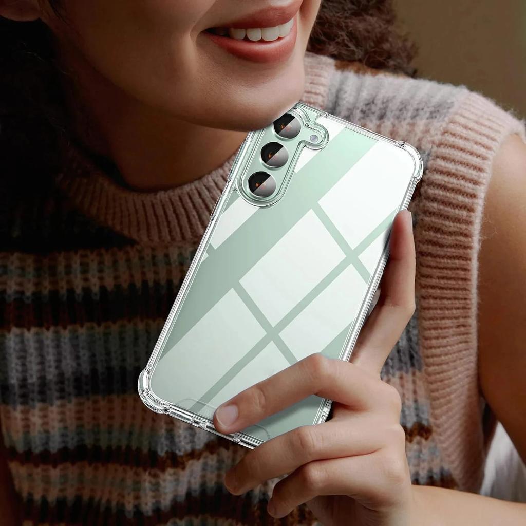 For Samsung Galaxy S25 A55 A15 A16 A25 A54 A53 A52 A14 A13 A23 A24 A73 A33 A34 A35 A04 A05 A06 Hybrid Shockproof Clear Hard Case