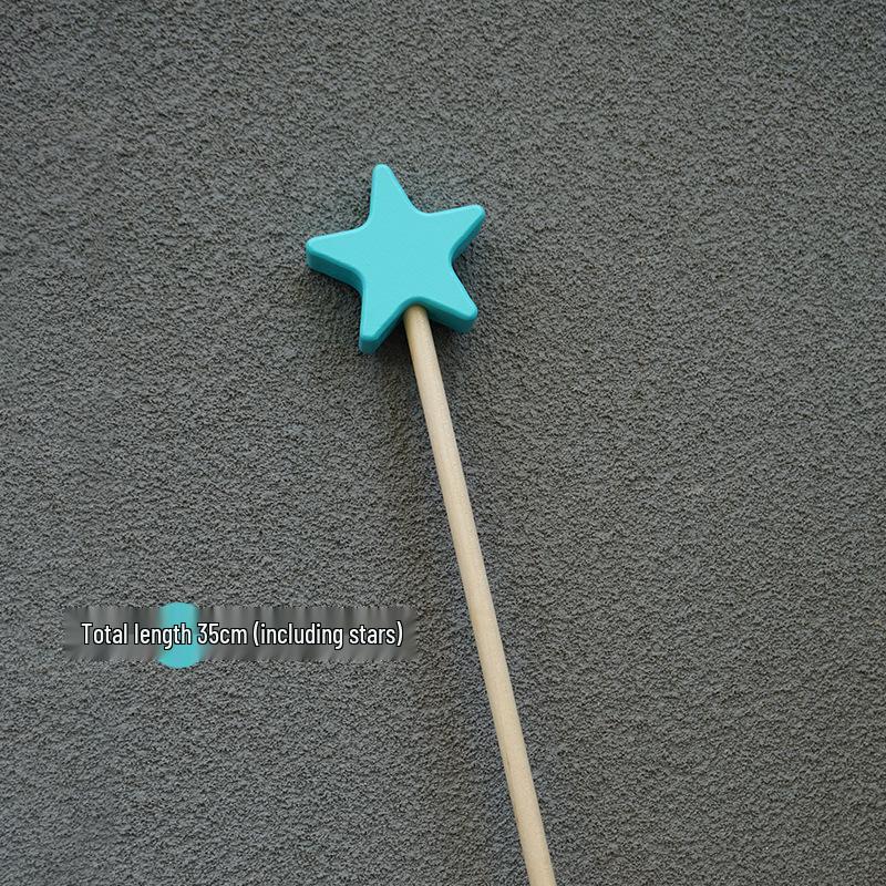 

Желтая Звездная Волшебная Палочка: Деревянная волшебная палочка для декора детской комнаты и реквизит для фотосессии на 1-й день рождения. Простой и свежий дизайн. синий