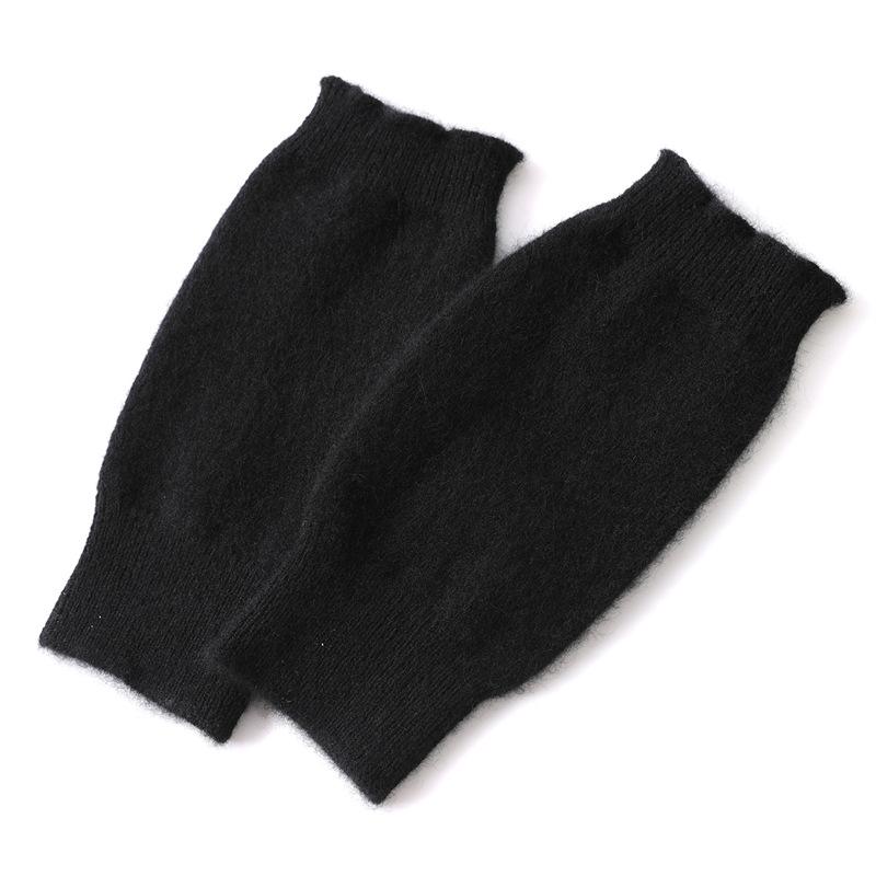 Women's 100% Pure Cashmere Gloves - New Style Solid Color, Unisex, Warm Knitted Wrist Guards for Cold Protection
