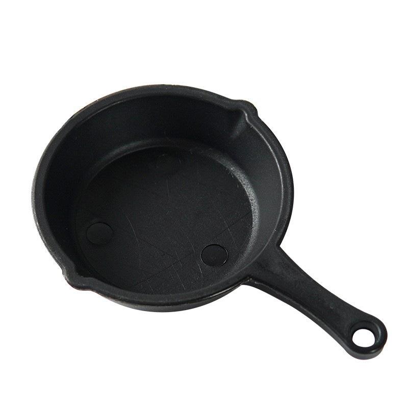 Mini Wok Frying Pan & Spoon Set for Dollhouse Kitchen Toy Accessories