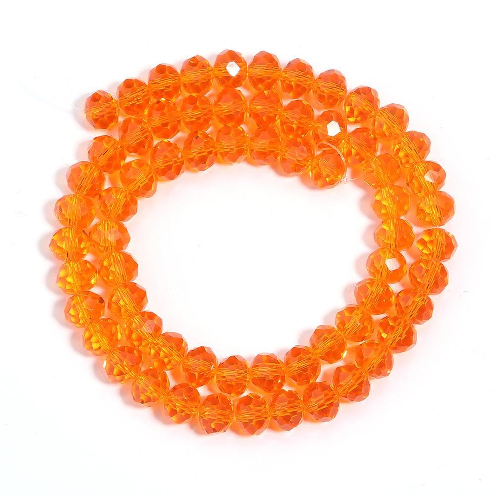 55-108pcs/lot 3/4/6/8/10mm Colorful Faceted Crystal Glass Beads Abacus Beads Loose Spacer Beads For Jewelry Making Accessories