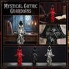 Gothic Resin Figurine Statue for Home Decor, Dark Sculpture for Desk Shelf Display