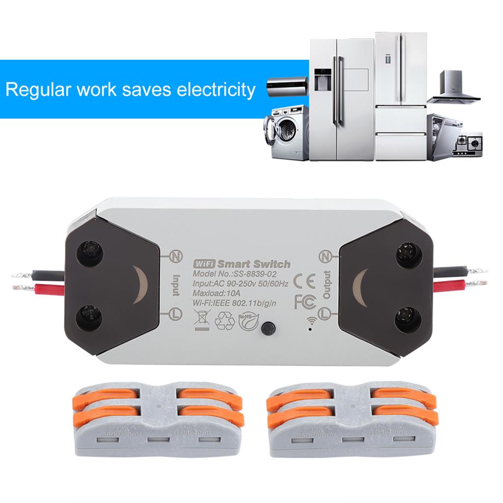 DIY WiFi Smart Light Switch Universal Breaker Remote Control Works with  Alexa Google Home