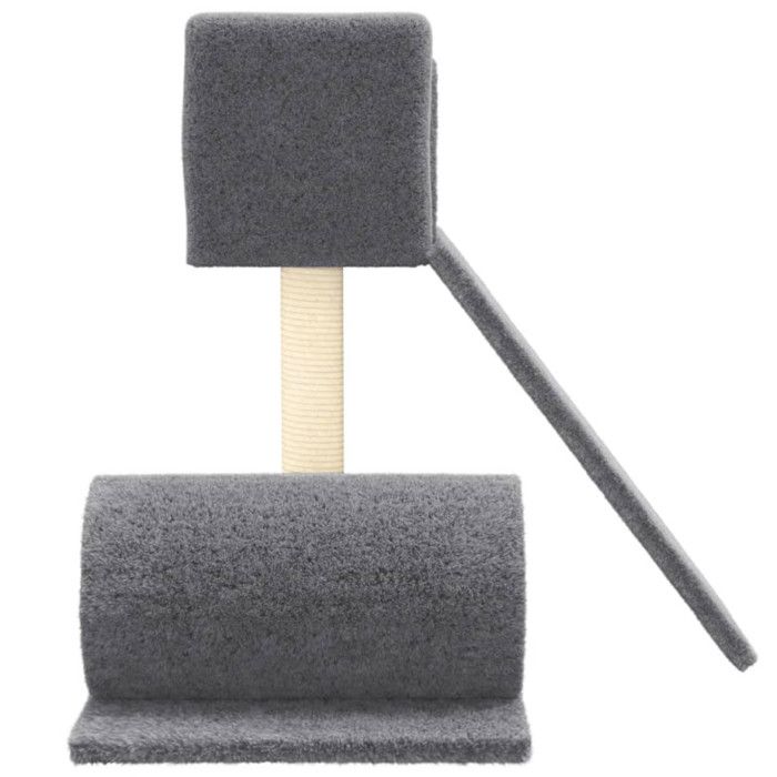 171608 vidaXL Cat Tree with Sisal Scratching Post Dark Grey 59 Cm
