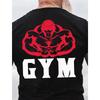Men Black Cotton TShirt Gym Muscle Graphic Athletic Streetwear Hipster TShirt - Men's Summer Cotton Graphic Tee
