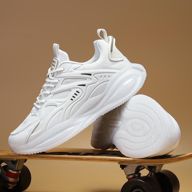 

Мода PARZIVAL НОВЫЕ осенние мужские кроссовки дышащие мужские спортивные туфли на воздушной подушке кроссовки для бега прогулочные теннисные туфли Zapatillas Hombre 47 белый