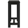 Bar Table Black 102x50x103.5 cm Engineered Wood