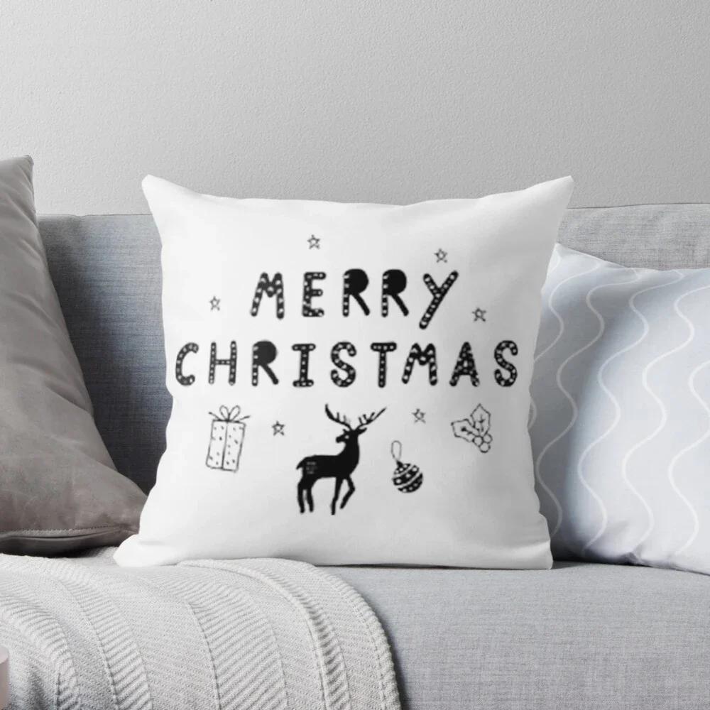 Merry Christmas Decorative Home Pillow Case Cushion Covers Autumn Nordic Simple Modern Living Room Sofa House Bed