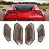 For Chevrolet Corvette C7 2014-2019 ABS Black Car Rear Tail Light Rear fog lamps Blackout Cover Trim Sticker Car Accessories