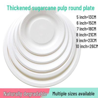Durable 7" & 9" Hand-Painted Disposable Paper Plates for Birthdays and Dinners
