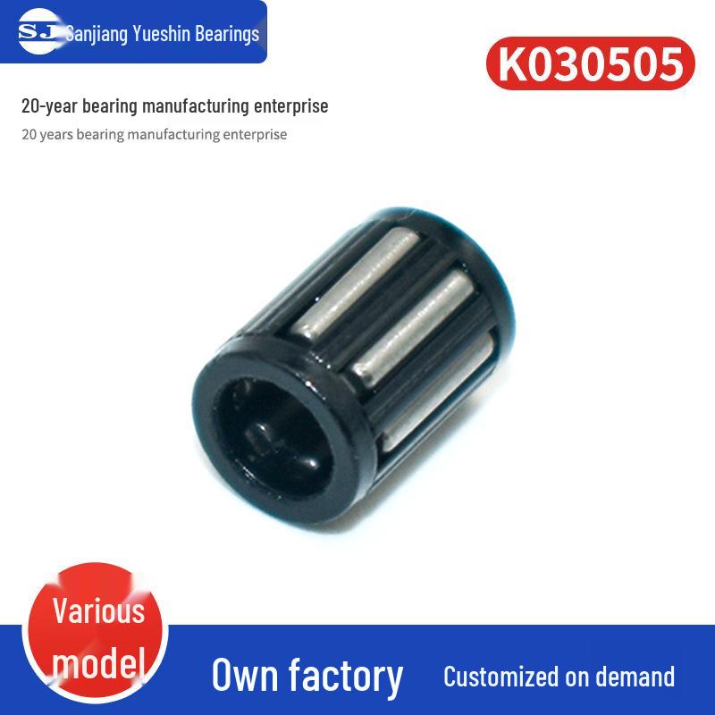 Standard Needle Roller Bearing K030505 with Plastic Cage and Stainless Steel