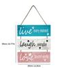Reusable Doorplate Welcome Sign Non-Fading Wooden Sign Mural Wall Hanging Plaque  Living Room