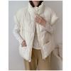 Female Vest Autumn Winter Sleeveless Jacket Coat Loose Short Stand-up Collar Down Vest Women Waistcoat Outerwear
