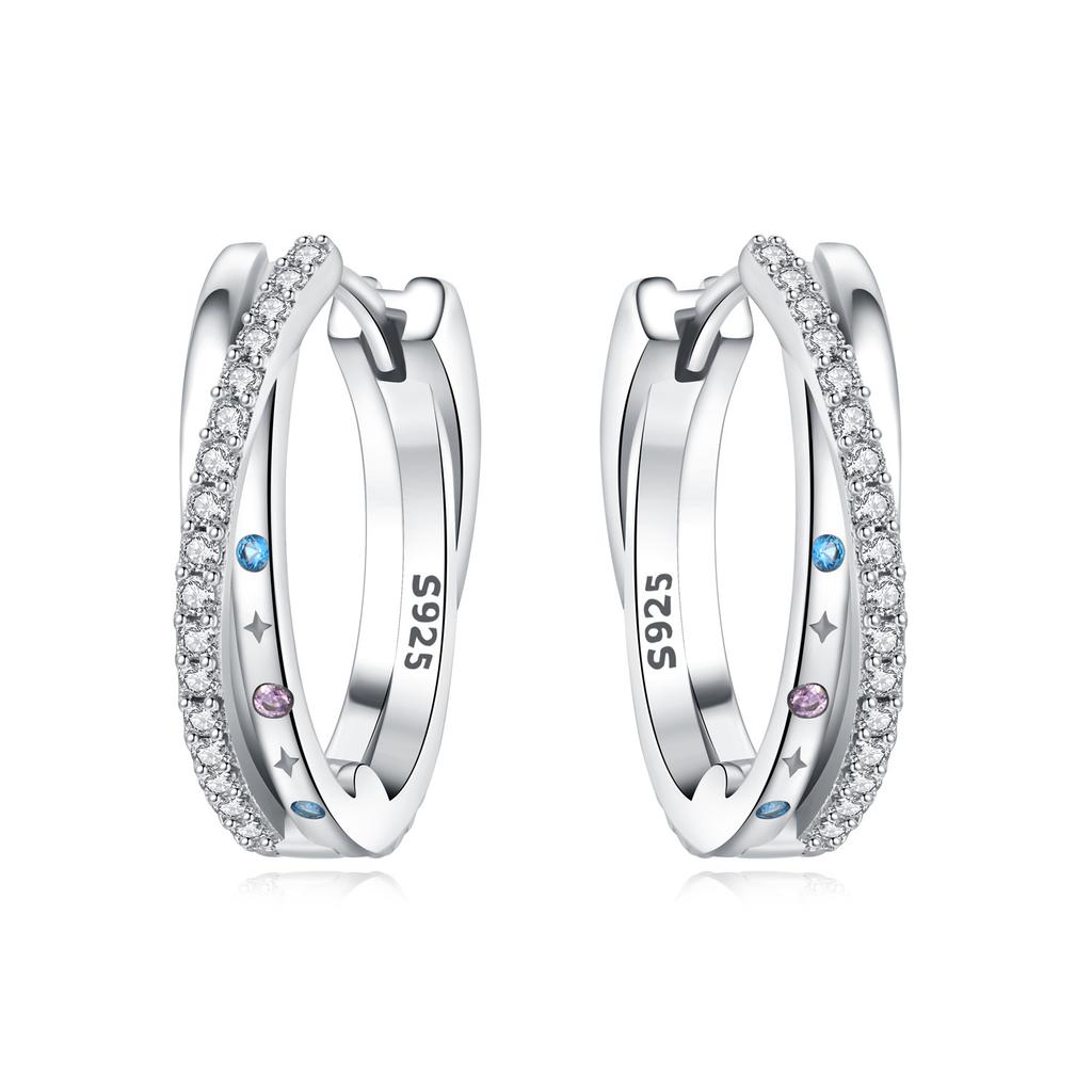 925 Sterling Silver Simple Gold U-shaped Earrings Jewelry Versatile Hoop Earrings for Women Jewelry Fine Birthday Party Gifts