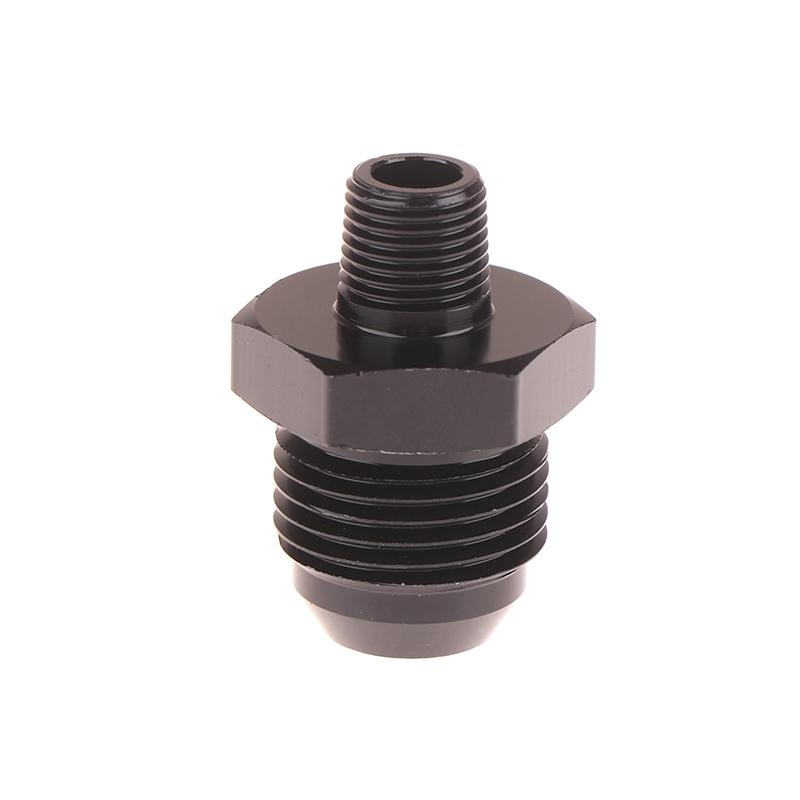 Hliníkový rovný An6 An8 s 1/8" NPT gauge portem, adaptér s vnějším závitem a rozšířenou spojkou, tvarovka An