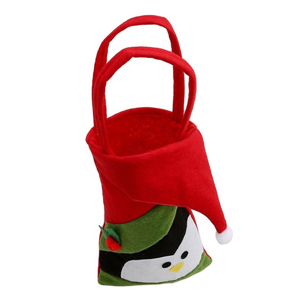 

2 Pieces Christmas Gift Candy Filling Bag Santa Snowman Christmas Gift Bag