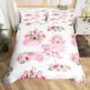 Unicorn Duvet Cover Set Cartoon Galaxy Rainbow Colourful Unicorn Cute Romantic Theme For Kids Girls Polyester Comforter Cover