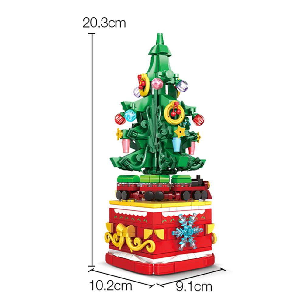 

City Creativity Winter Village Christmas Tree Model Home Decoration Building Blocks Bricks Kids Toys Christmas Gift