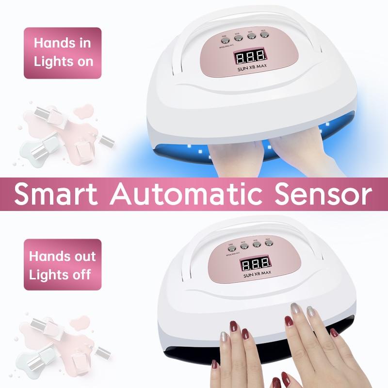 57LED diod Big Power nail Gel Dryer LED UV lampa s automatickým senzorem Režim nízké teploty Sušička laku na nehty Lampa na nehty Manikúra