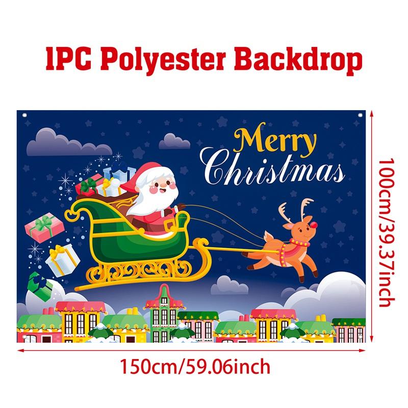 

Рождественская фоновая ткань Веселого Рождества Украшение для дома 2024 Декор для рождественской вечеринки Украшения Навидад Натал Новогодние подарки 2025