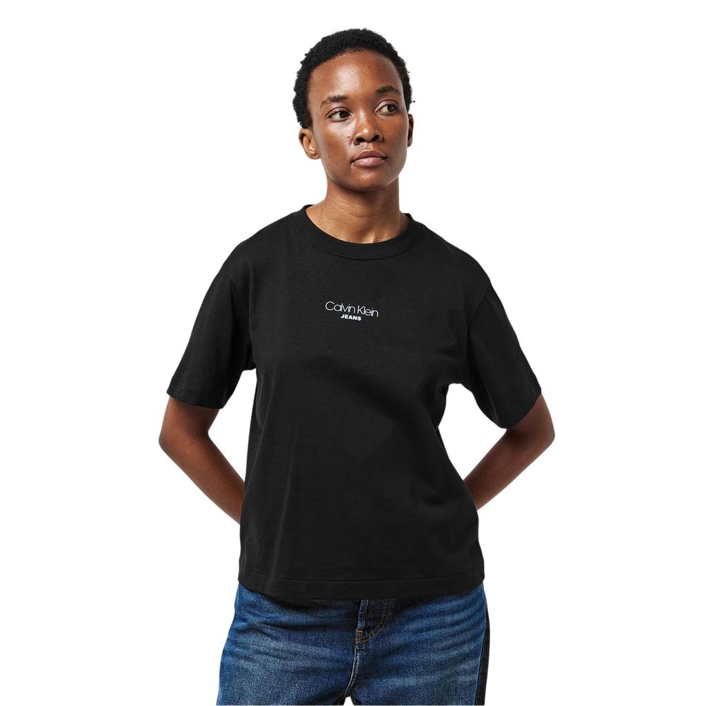 Calvin Klein Womens/Ladies Lettering Boxy Short-Sleeved T-Shirt