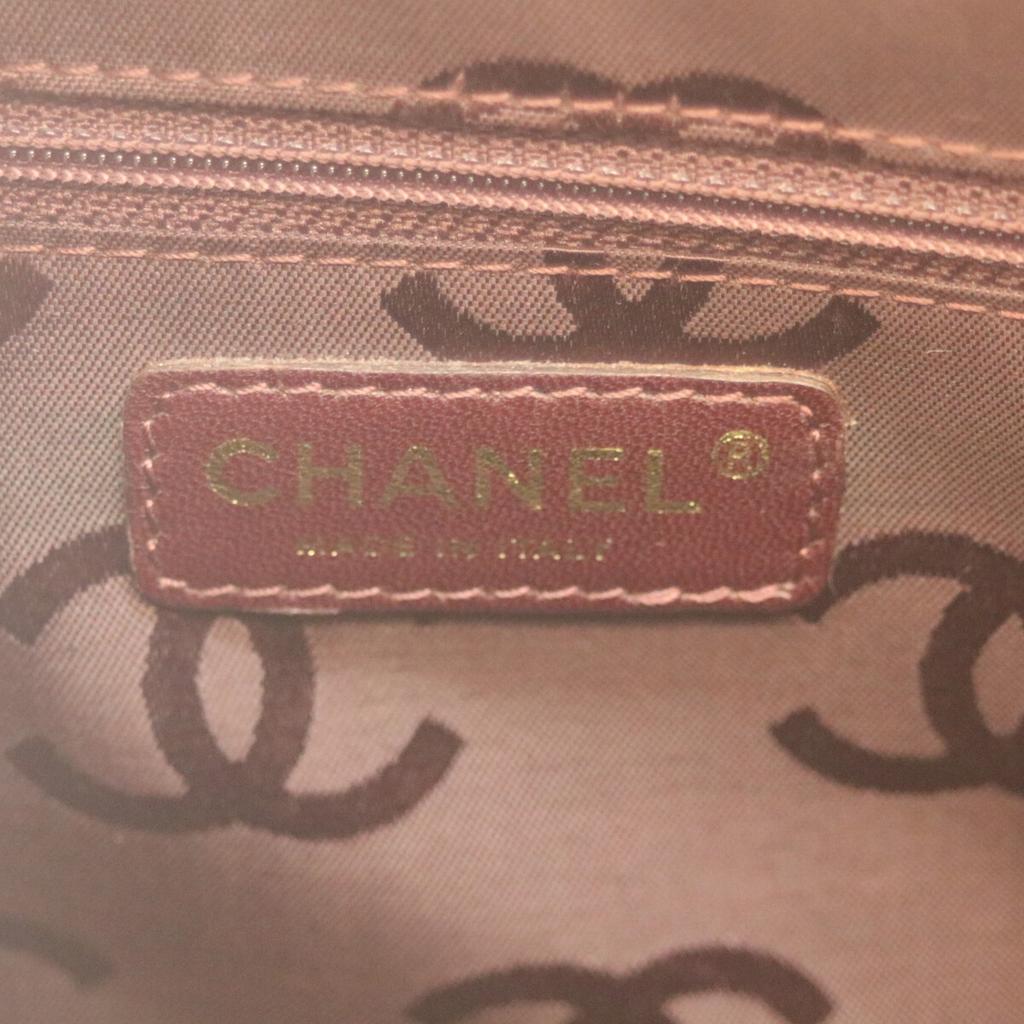 Chanel No. 8 Brown Wild Stitch Double Zipper Mini Boston Bag Boston Bag BrownUsed