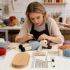 Knit Patch Mending Kit Egg Mushroom Shape Sewing Project Kits Weaving Repair Tool For Clothes Denim Jeans Wool Felt Fabric DIY