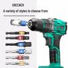 GREENER Hex Shank to Square Drive Drill Adapter Set