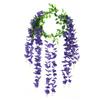 Simulated Wisteria Flowers Faux Weeping Plant with Flowers Artificial Flowering Wisteria Vine for Garland Wedding Arch Wall Decor