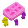 3 Cavity DIY Sleep Baby Fondant Silicone Cake Mold Soap 3D Cupcake Jelly Candy Chocolate Decoration Bakiing Molds
