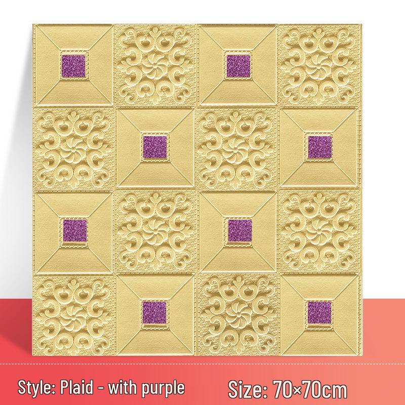 3D Waterproof Self-Adhesive Bedroom Wallpaper for Home Decoration