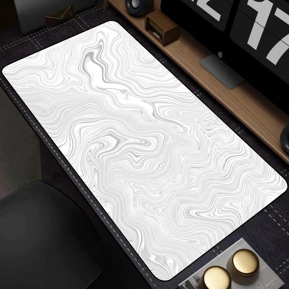 Mouse Pad 1000x500MM Topographic Map Black and White Lines Desk Mat Desktop Accessories Gaming Keyboard Pad Carpet Office Gamers