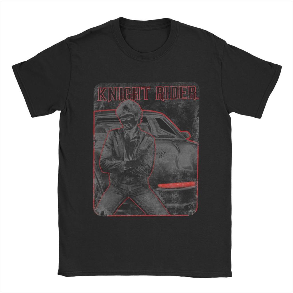 Knight Rider Knight And Kitt Men T Shirt Leisure Tees Short Sleeve Round Collar T-Shirt Cotton Summer Clothes