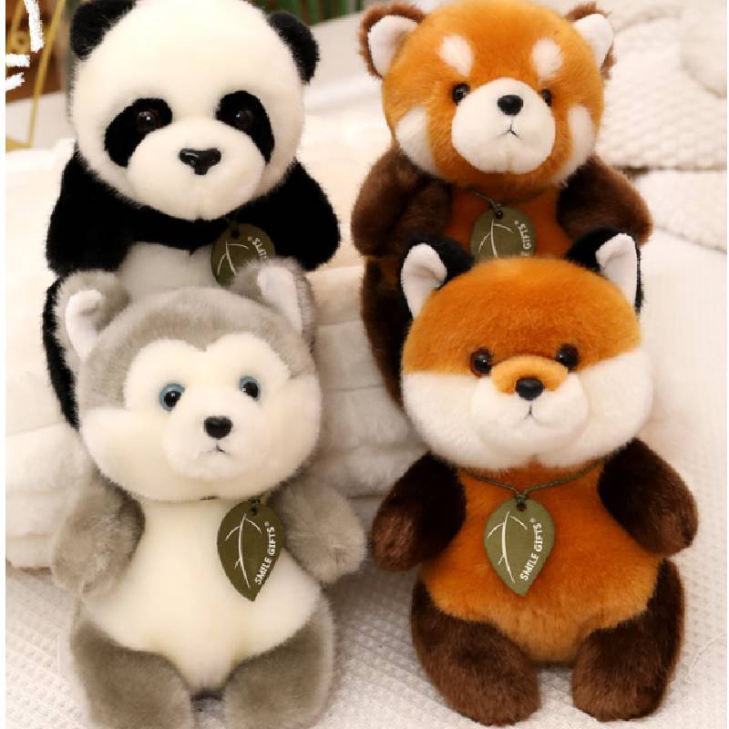 Ailurus Husky Fulgens Yellow White Cat Koala Fox Panda Border Collie Plush Toy