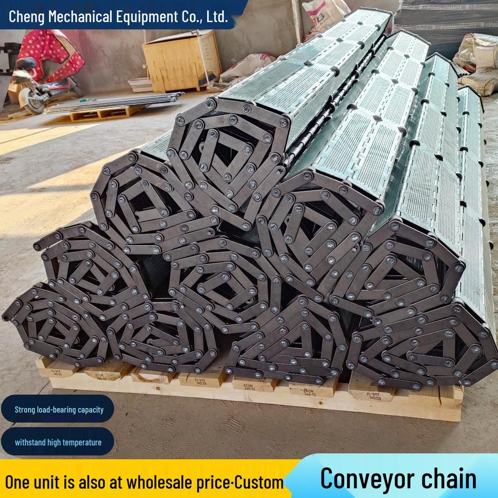 Heavy-Duty Carbon Steel Chain Plate for Industrial Ore and Gravel Transport and Crushing