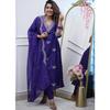 Indian Pakistani Ethnic Kurta Pant Dupatta Set Bollywood Wedding Wear Kurti Set