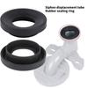 10Pcs Toilet Waste Pipe Seal Rings Toilet Drain Pipe Rubber Gasket Washers Toilet Siphon Pipes Gasket Easy to Use