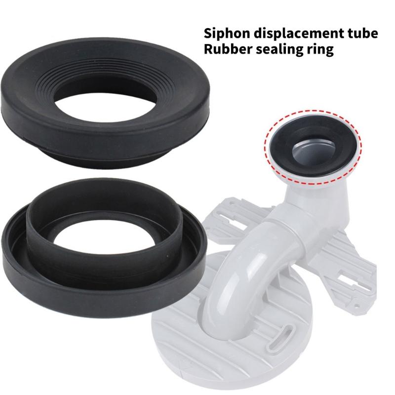 10Pcs Toilet Waste Pipe Seal Rings Toilet Drain Pipe Rubber Gasket Washers Toilet Siphon Pipes Gasket Easy to Use